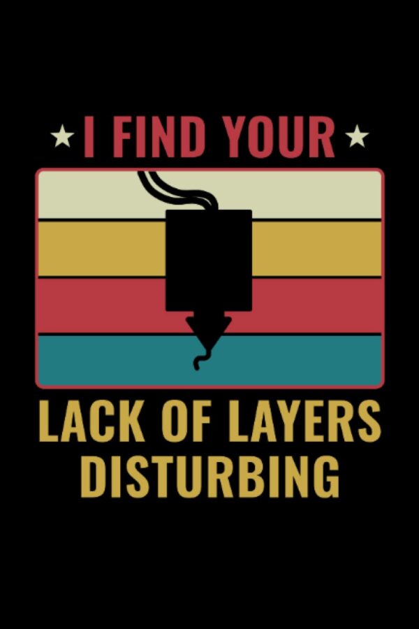3D Print Funny 3D Printing Lack of Layers: College Ruled Lined Paper, 120 pages, 6 x 9