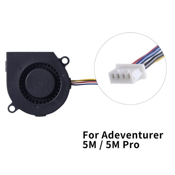 3D Printer Accessories Adventuer 5M Pro Print Head Printing Fan 5015: 24 Volt 0.1A Fans Blower Turbine Turbo-Hydraulic Bearing, Brushless Cooling 50mmx15mm - Image 2