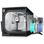 3D Printer Enclosure for Bambu Lab A1 Mini, Large Transparent Window Enclosure with LED Light, Fireproof Dustproof Noise Reduction Constant Temperature 3D Printer Cover, 460x460x550MM
