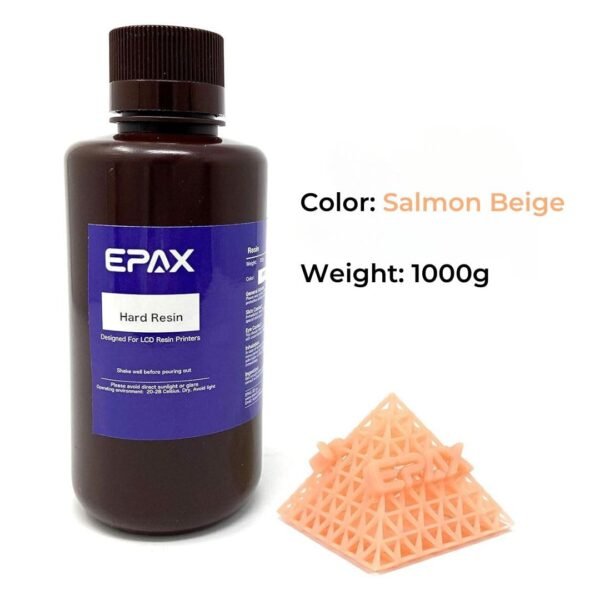 3D Printer Hard Resin for LCD 3D Printers, 1KG Salmon Beige - Image 2