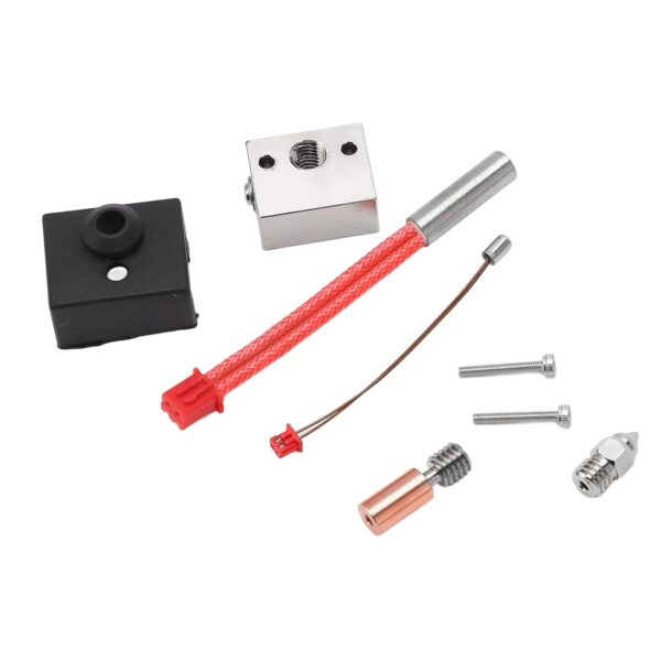 3D Printer Hotend Kit, Acouto Ender 3 S1 Pro 3D Printer Hotend Kit for Ender S1 Etal Heating Block, Throat Tube, Heater Nozzle, Extruder Parts, High Temperature Up to 300 Degrees, 24V 40W - Parts - Image 2