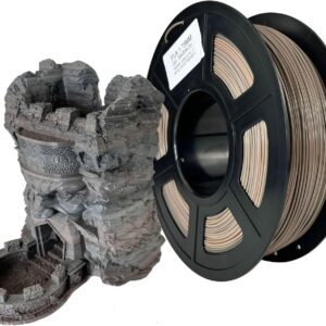 3D Printer PLA Filament 1.75mm,Rock Stone Color,Brown Yellow Black,Multi Color Filament Net Weight 1kg for Ender3 CR10