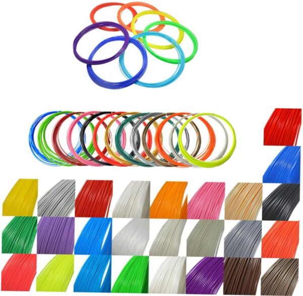 3D Printer Pen Filament 1.75mm Abs Refill 20 Color Random Mix Plastic Bar Widely Used in Food Medical - Image 2