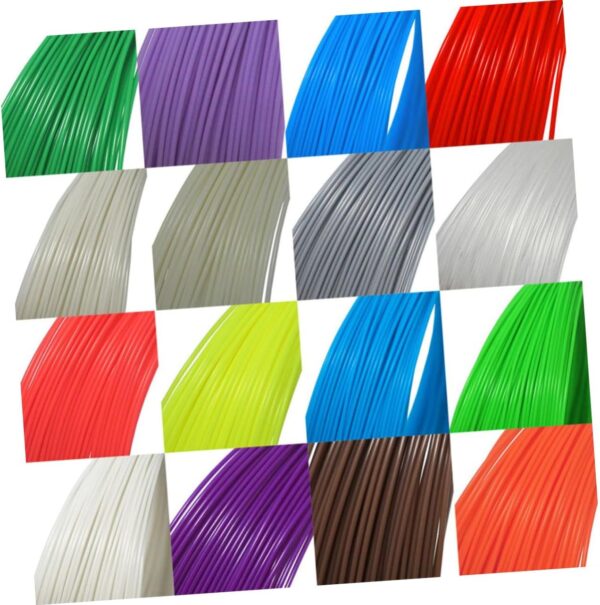 3D Printer Pen Filament Refills 1.75mm Abs 20 Vibrant Colors 328 Pcs Set for Food Medical and Artistic Projects - Image 2