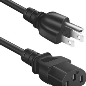 3D Printer Power Cord for Creality Ender/CR/Sermoon Series,18AWG Universal Replacement 3 Prong AC Power Cable,3 FT(0.92 Meters)