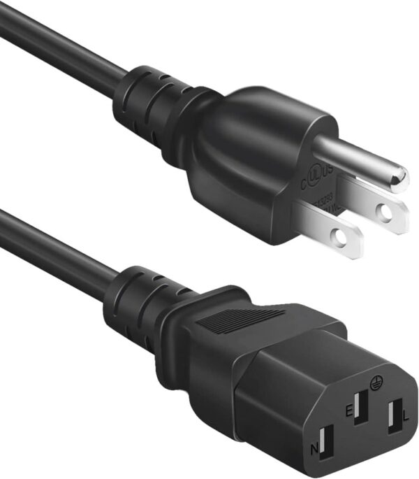 3D Printer Power Cord for Creality Ender/CR/Sermoon Series,18AWG Universal Replacement 3 Prong AC Power Cable,3 FT(0.92 Meters)