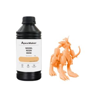 3D Printer Resin Orange, Low Odor, High Precision, Quick Curing Standard Photopolymer Resin, 405nm UV Curing Photopolymer Resin 3D Printing Liquid for LCD DLP SLA 3D Printers 1kg