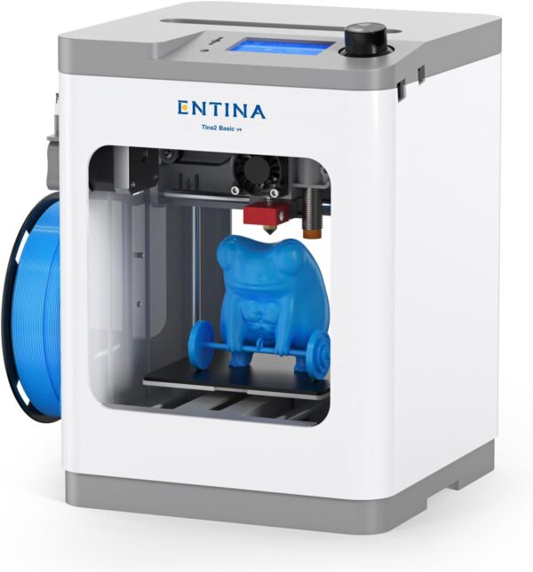 3D Printers Tina2 Basic, Fully Assembled and Auto Leveling 3D Printer for Beginners and Kids, Removable Magnetic Platform, High Precision Printing FDM Mini 3D Printer for Home and School