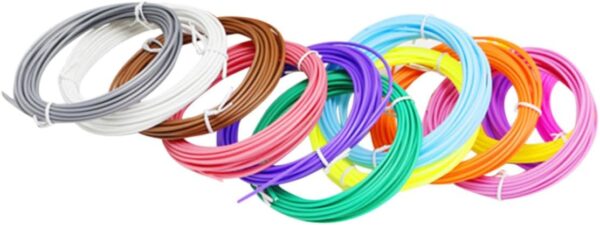 3D Printing Pen Filament 1.75mm 10 Bright Colors Filament Boys and Girls 3D Filament Pen Toys