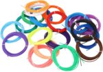 3D Printing Pen Filament 1.75mm | Low Temp PCL Material for Young Users/DIY/Crafts | 20 Vibrant Colors, Smooth & Non - Clogging | Trusted & Eco - Friendly Refill