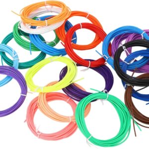 3D Printing Pen Filament 1.75mm | Low Temp PCL Material for Young Users/DIY/Crafts | 20 Vibrant Colors, Smooth & Non - Clogging | Trusted & Eco - Friendly Refill