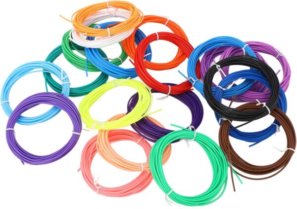 3D Printing Pen Filament 1.75mm | Low Temp PCL Material for Young Users/DIY/Crafts | 20 Vibrant Colors, Smooth & Non - Clogging | Trusted & Eco - Friendly Refill