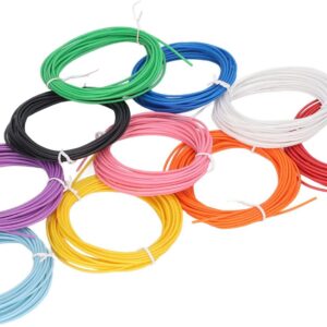 3D Printing Pen PCL Filament Refills 1.75mm,3D Pen Filament Refills,10 Colors Filament Refills 5m Low Melting Temp of 70℃
