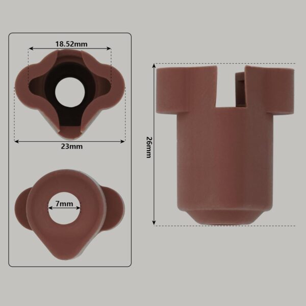 5PCS Silicone Socks for K1 Series, 3D Printer Parts High Temperature and Wear Resistance Hotend Nozzle Silicone Cover Socks for K1, K1 Max, K1C, Ender 3 V3/KE/Plus, Quick Swap Hotend - Image 2