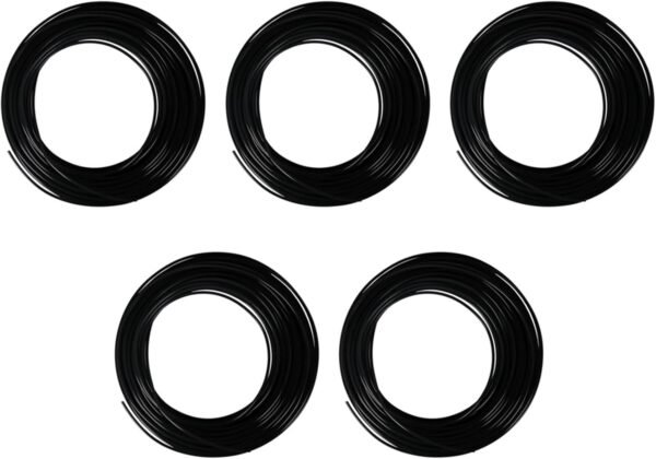 5X 3D Printer Pen Filament 1.75mm PLA 10m(Black PLA)