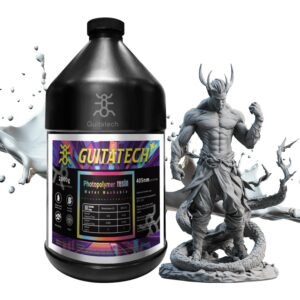8K Water Washable 3D Printer Resin 2000ML - High Precision Fast Curing LCD/DLP Resin with Low Odor | Eco-Friendly Formula, Low Shrinkage & Easy Cleanup (Grey)