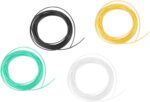 ABOOFAN 5pcs Printing Pen Filament Refills and Filament Black White Yellow Red Green High Strength Tough Compatible with Standard Printers