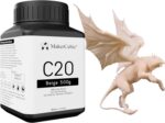 ABS-Like 3D Printer Resin, Higher Heat Resistance,405nm Band Curing, Non-Brittle High Precision 3D Printing Liquid((ABS-Like 500g,Beige)
