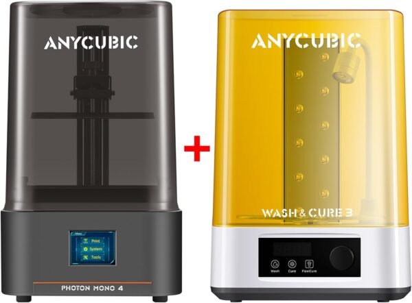 ANYCUBIC 10K Resin 3D Printer Photon Mono 4 and Wash and Cure Machine 3.0