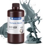 ANYCUBIC 14K 3D Printer Resin, Superior Precision Texture Resin, Model Matte Finish, Lower-Odor, Upgraded Toughness 3D Printing Resin for All LCD Resin 3D Printers (HD Grey, 1kg)