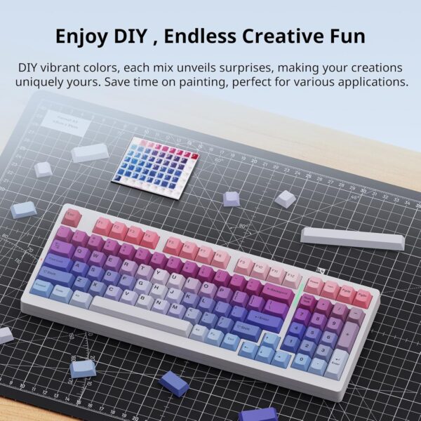 ANYCUBIC DIY Color Mixing 3D Printer Resin Set for LCD 3D Printing, Including 3D Resin 6 Colors, Dropper, Beaker, Disposable Plastic Cups, Nitrile Gloves, Electronic Scale (Without Battery) - Image 2