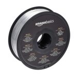 Amazon Basics SILK PLA 3D Printer Filament, 1.75 mm, Silver, 1 kg Spool (2.2 lbs)