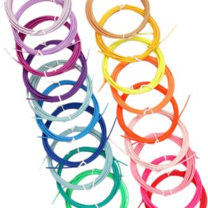 Angoily 20 Rolls Pcl Filament 3D Printer Material 3D Pen Filament Refills Low Temperature Extrusion