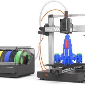 Anycubic Kobra 3 V2 Combo, New Upgrade Multicolor 3D Printer, Max 600mm/s High Speed Built-in Camera Better Auto-Leveling Filament Drying Higher Accuracy, 255 * 255 * 260mm Printing Size