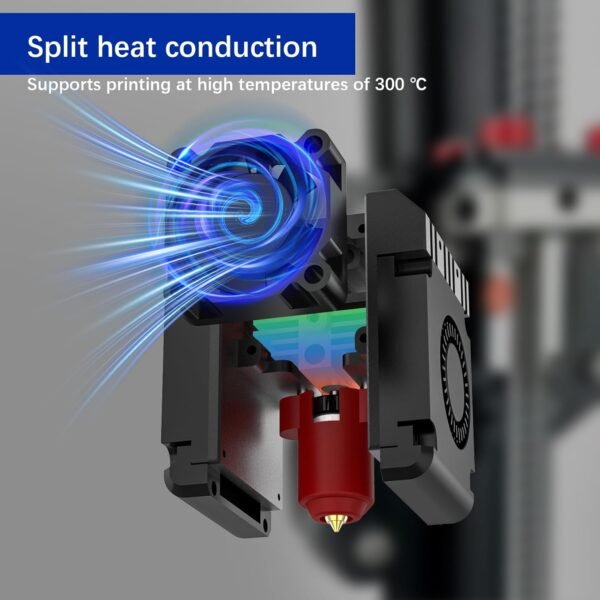Armour V3.5 Integrated All Metal CNC Frame 300°C High Temperature and High Flow 600mm/s High-Speed Printing Hot End Set with 3 Fans Upgrade for Ender 3/Ender 3 V2/Ender 3 pro/Ender 3 neo - Image 2