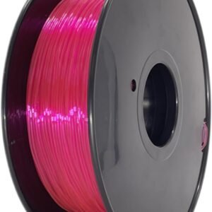 BORDSTRACT 3D Printer Consumables, 1.75mm 0.8kg TPU Flexible, Transparent Pink FDM Printing Pen Filament for Common 3D Printers