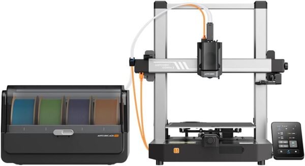 (Bundle Anycubic Kobra 3 Combo) Anycubic Multi Color 3D Printer, 600mm/s Max High Speed Support Multicolor Pringting