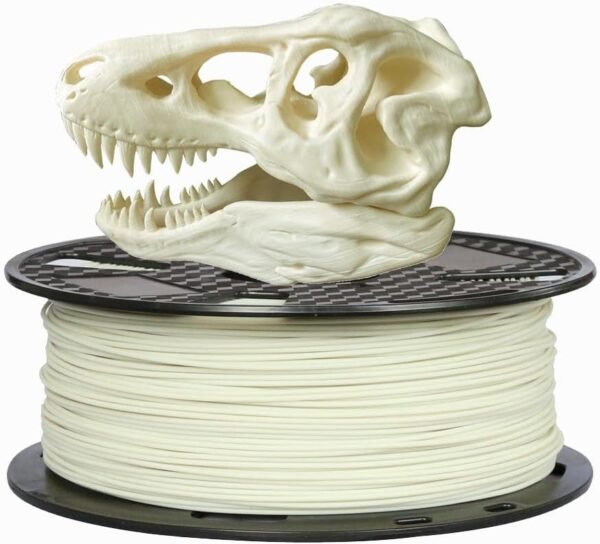 CC3D PLA Max Bone White PLA Filament 1.75 mm 1KG 3D Printer Filament 2.2LBS 3D Printing Material Stronger Pro Plus + Filament Ivory White Bone Color