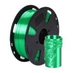 CC3D Silk Jade Green PLA Filament 1.75mm 1KG 3D Printer Filament Spool FDM 3D Printing Material Silky Shiny Metallic PLA Green Metal Glossy Filament