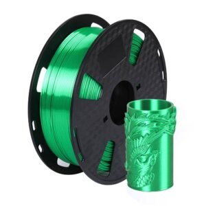 CC3D Silk Jade Green PLA Filament 1.75mm 1KG 3D Printer Filament Spool FDM 3D Printing Material Silky Shiny Metallic PLA Green Metal Glossy Filament