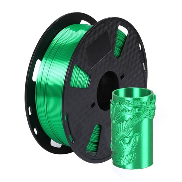 CC3D Silk Jade Green PLA Filament 1.75mm 1KG 3D Printer Filament Spool FDM 3D Printing Material Silky Shiny Metallic PLA Green Metal Glossy Filament