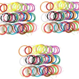 Cabilock 3sets 3D Pen Filament Bundle 3D Printing Cables Filament Practical Refills 40rolls*3