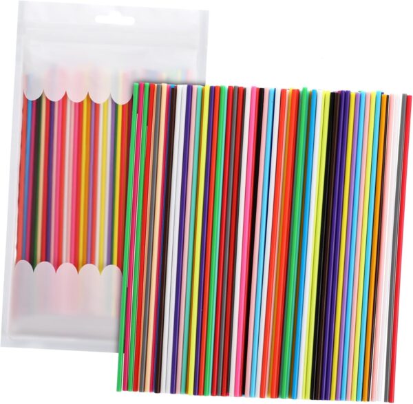 Cabilock Pen Filament Replacements 110pcs Assorted Colors 2.5mm Precision Safe Low-Temperature Multi Filament