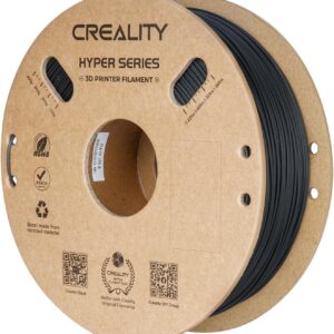 Creality 3D Printer Filament PLA Carbon Fiber Filament 1.75mm for K1C, Hyper PLA-CF for High Speed 50-300mm/s, 1kg(2.2lbs)/Spool, Dimensional Accuracy +/- 0.03 mm (Black)
