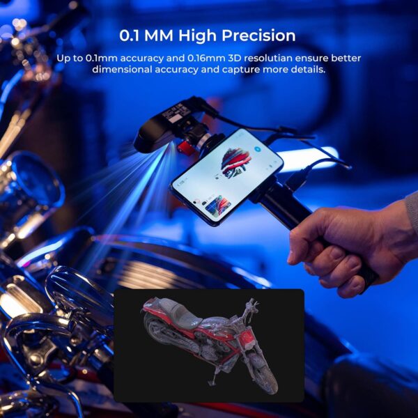Creality 3D Scanner CR-Scan Ferret for 3D Printing Handheld Scanner 30 FPS Scanning Speed 0.1mm Accuracy Full Color for Android Phone PC Win 10/11 - Image 2