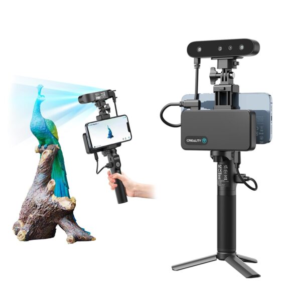 Creality CR-Scan Ferret Pro 3D Scanner for 3D Printing, Upgrade Wireless Handheld 3D Scanner with WiFi 6 Bridge, Anti-Shake Tracking, 30FPS Fast Full Color Scan, 0.1mm Accuracy for 3D Printer