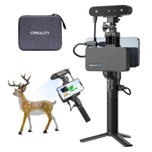 Creality CR-Scan Ferret Pro 3D Scanner for Printing, 0.1mm Accuracy & 60FPS Wireless Scanning with WiFi6/Anti-Shake, Full-Color Handheld Scanner Compatible with Win/Mac/iOS/Android