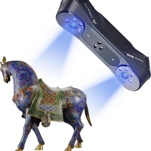 Creality CR-Scan Raptor Pro 3D Scanner for 3D Printing, 22+7 Blue Laser Lines, 30-60fps High Frame Scanning, 24-Bit Full-Color Scans, Scans Objects from 5mm to 4000mm for Windows/Mac (Raptor Pro)