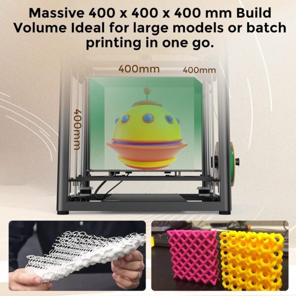 Creality Ender-5 Max 3D Printer, 400x400x400mm Large Build Volume, 700mm/s High-Speed Printing, 36-Point Auto Leveling, LAN Multi-Device Control, Professional FDM 3D Printing - Image 2