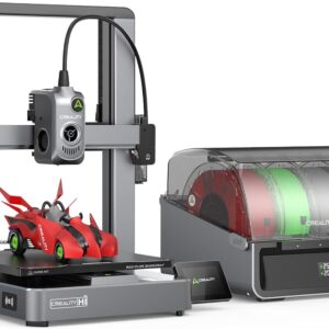 Creality Hi Combo 3D Printer, Multi Color 3D Printer with CFS, 500mm/s High Speed Auto-Leveling Automatic Filament Reading Clog-Free Extruder 95% Pre-Assemble All-Metal Body 10.24×10.24×11.81inch