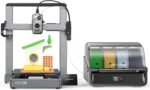 Creality Hi Combo Multicolor 3D Printer with CFS, 500mm/s High Speed Printing,Full-auto Leveling, Automatic Filament Reading, Fully Assemble, Silent Mode 3D Printers 10.24×10.24×11.81 inch