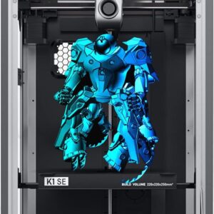 Creality K1 SE 3D Printer, with 600 mm/s Printing Speed CoreXY Auto Leveling and Z-Offset, 300℃ Dual-Gear Direct Extruder Full Metal Die Cast Upgraded K1, Printing Size 8.66x8.66x9.84 inch