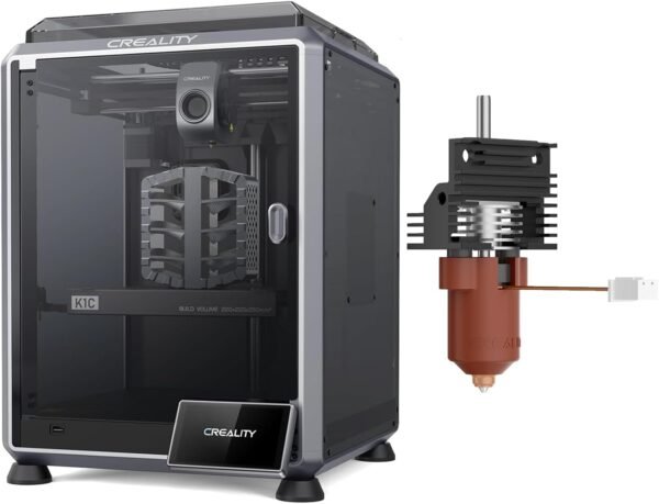 Creality K1C 3D Printer Bundle with ﻿K1/K1 Max/K1C Ceramic Heating Block Kit, All-Metal Integrated Design Kit for K1 Series 3D Printers