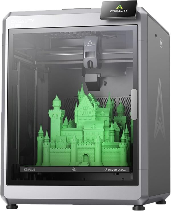 Creality K2 Plus 3D Printer, Support Multi Color Printing Needs CFS, Max 600mm/s Fast Printing, Dual AI Cameras, Full-auto Leveling, Ready-to-Use FDM 3D Printers, Large Build Volume 350x350x350mm