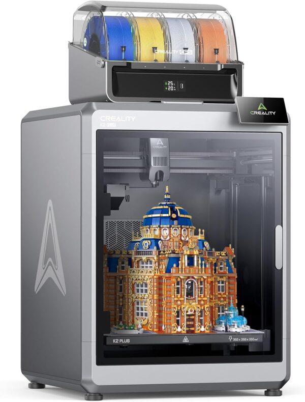 Creality K2 Plus Combo 3D Printer, Multicolor Printing Machine with 16 Colors, 600mm/s High-Speed Printing, Dual AI Camera for Monitoring, 350x350x350mm Build Volume& Filament System