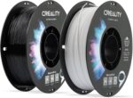 Creality PETG Filament 1.75mm, 3D Printer Filament, Excellent Toughness High Precision, Odorless Non-Toxic Moistureproof, Accuracy +/- 0.02mm, 2 Pack-1kg (Black & White)